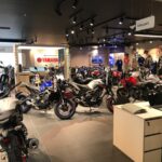 view of sales floor of a motorcycle dealership